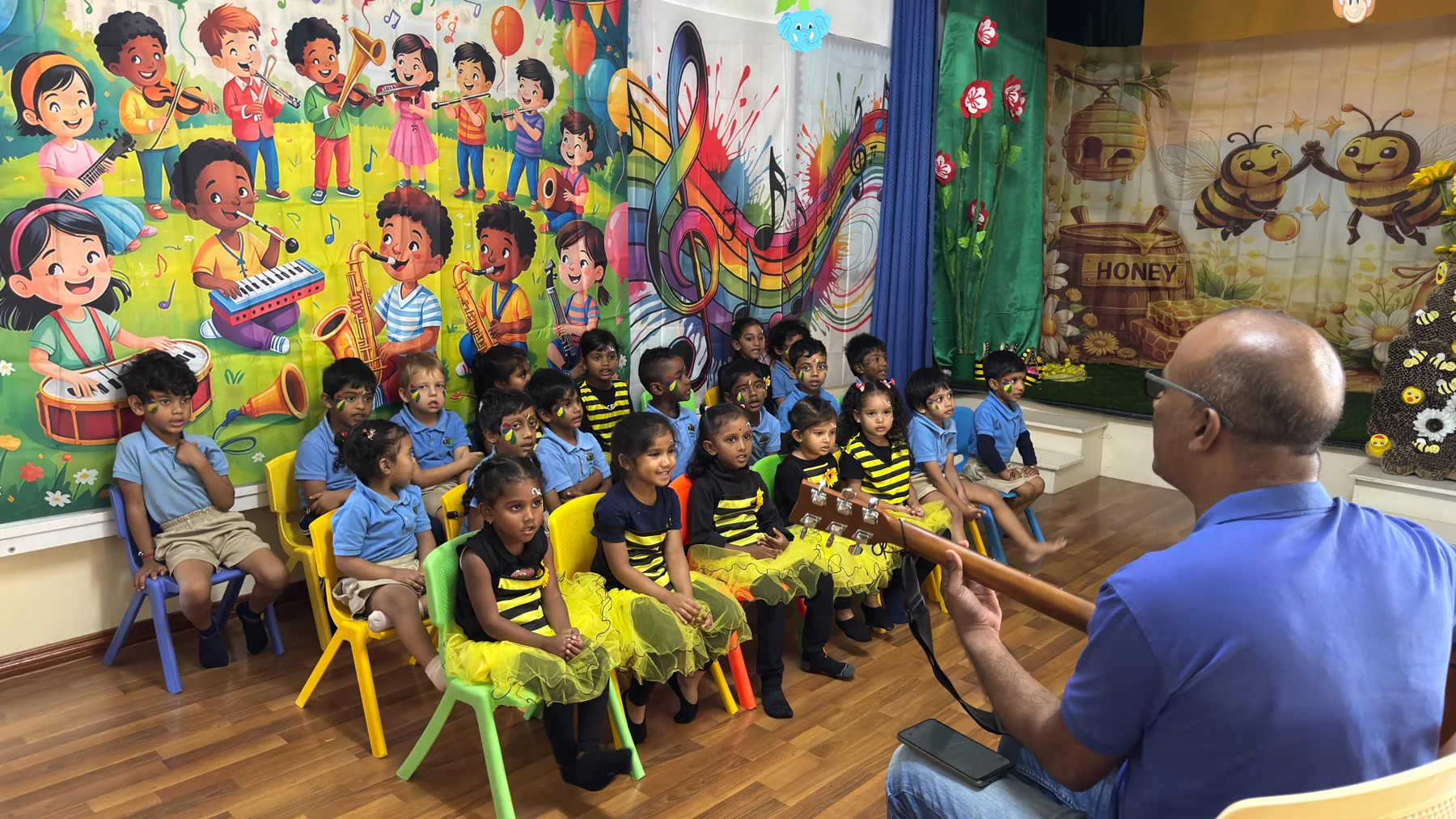 A shared musical activity at school