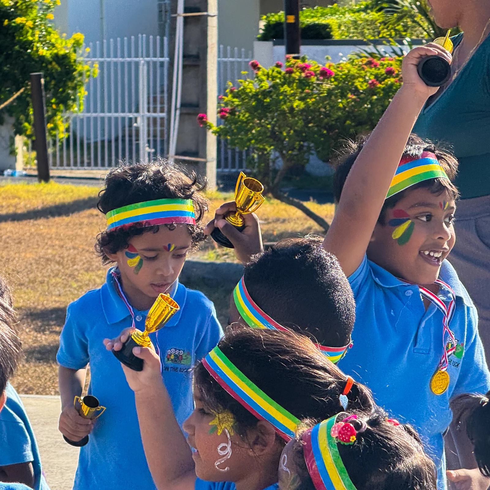 Children enjoying outdoor games